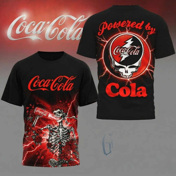 Grateful Dead Coca-Cola Steal Your Face T-Shirt - Front View