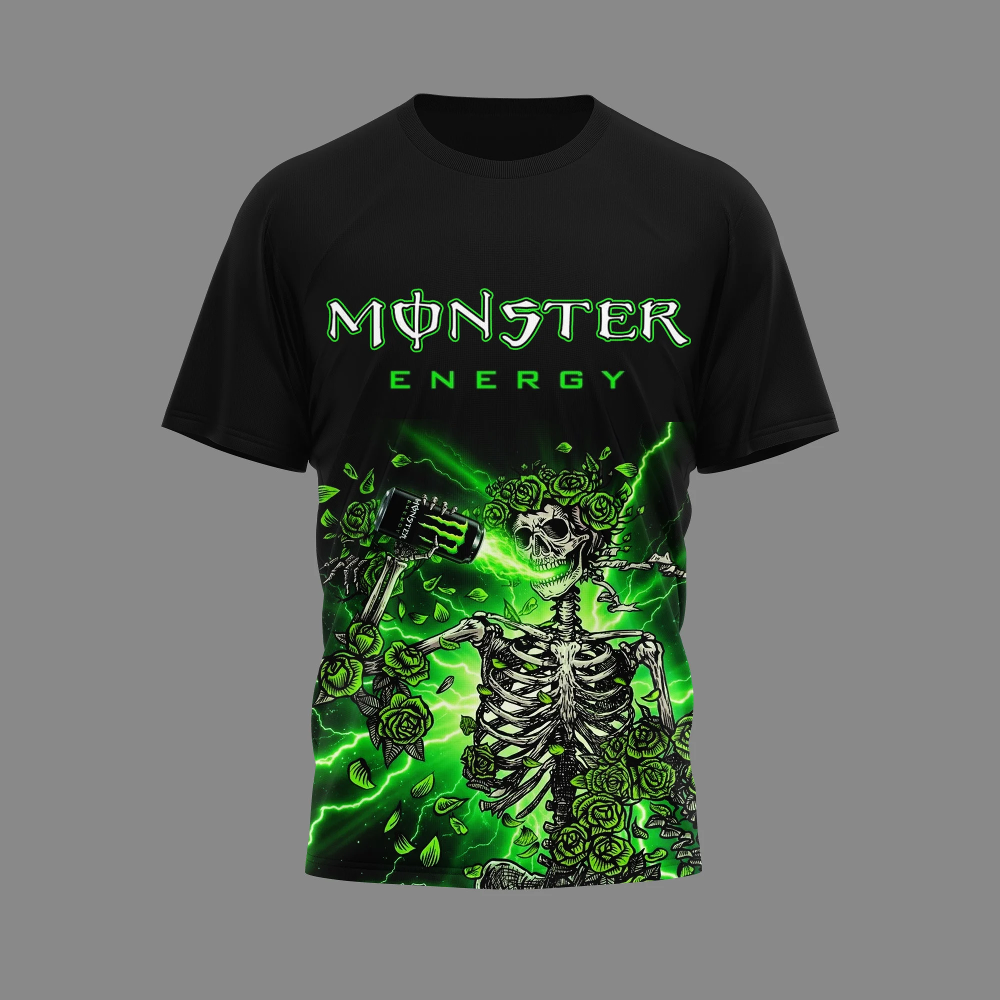 Monster Energy Grateful Dead Steal Your Face T-Shirt - Detail View