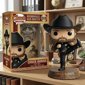 Chuck Norris Texas Ranger Roundhouse Kick Master 1940-2026 Pop Vinyl Figure