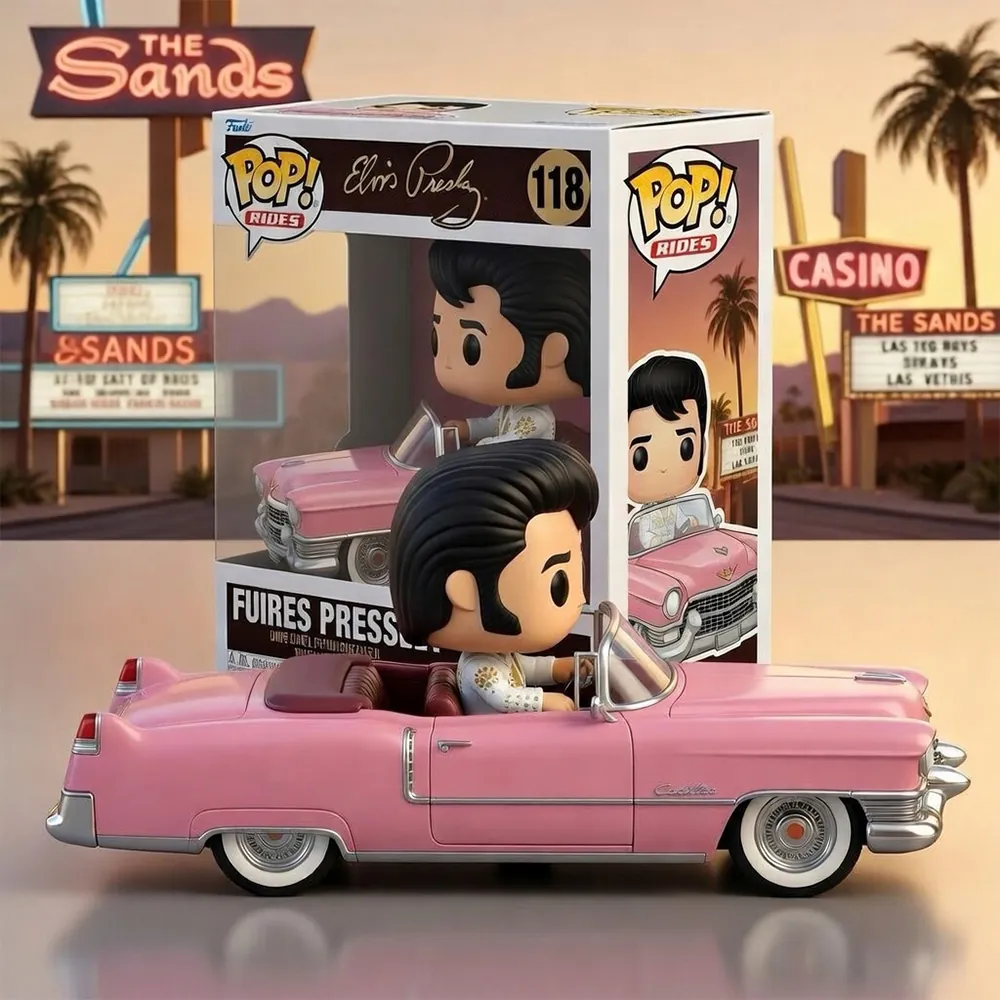 Elvis Presley Pink Cadillac Funko Pop! Ride 118 - Detail View