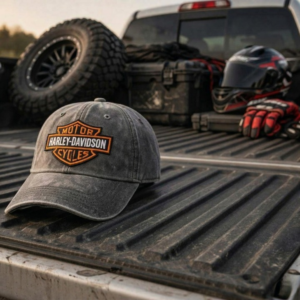 Harley-Davidson Motor Cycles Bar and Shield Logo Distressed Baseball Cap