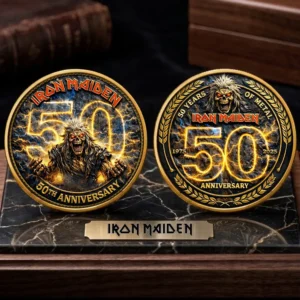 Iron Maiden 50th Anniversary 1975-2025 Commemorative Coin
