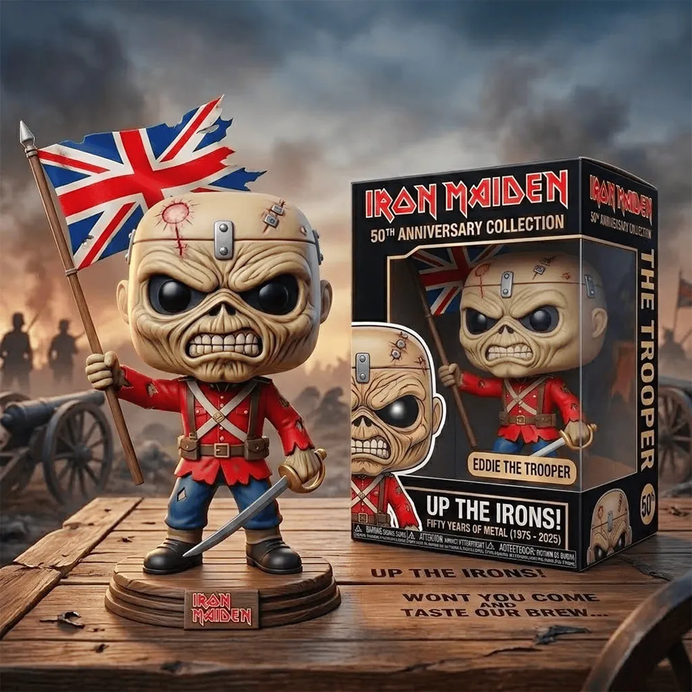Iron Maiden 50th Anniversary The Trooper Collectible Figure - Front View