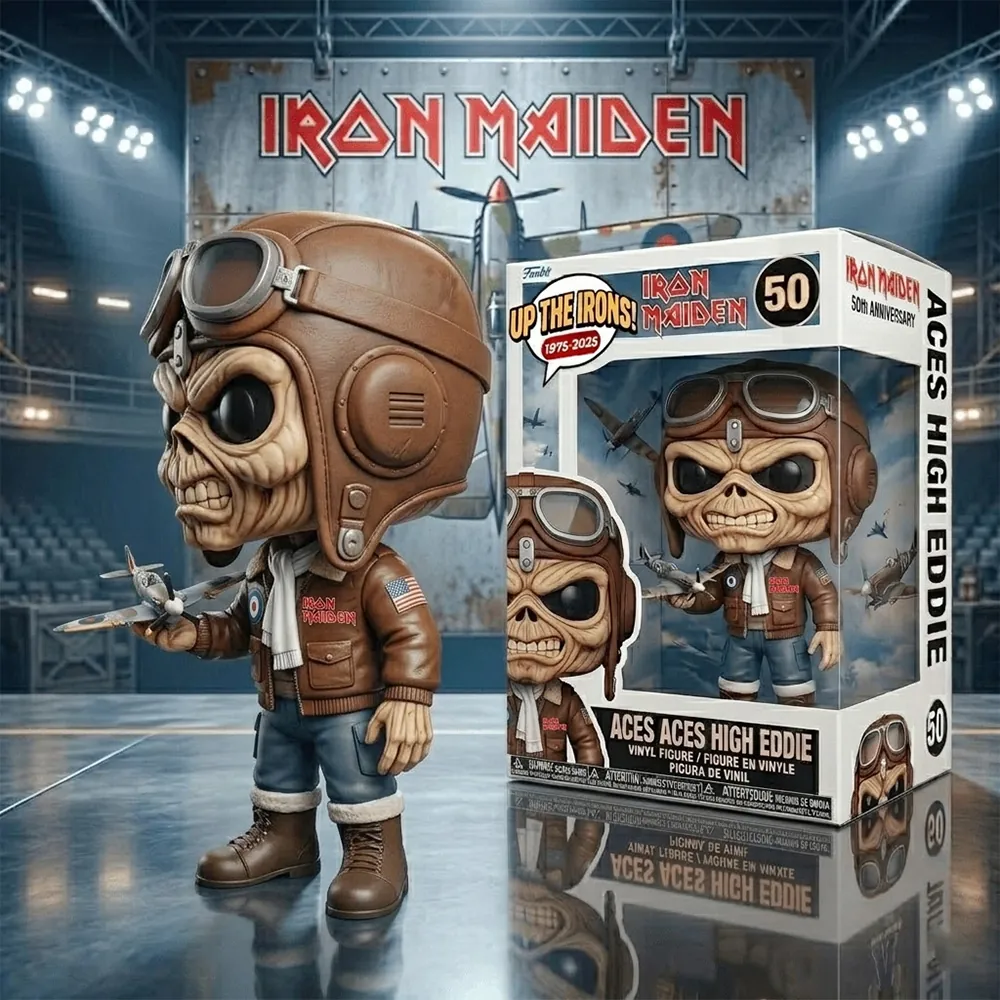 Iron Maiden Aces High Eddie 50th Anniversary Funko Pop Vinyl Figure - Detail View