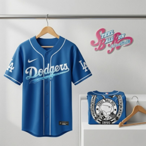 Los Angeles Dodgers JoJo's Bizarre Adventure Steel Ball Run Baseball Jersey