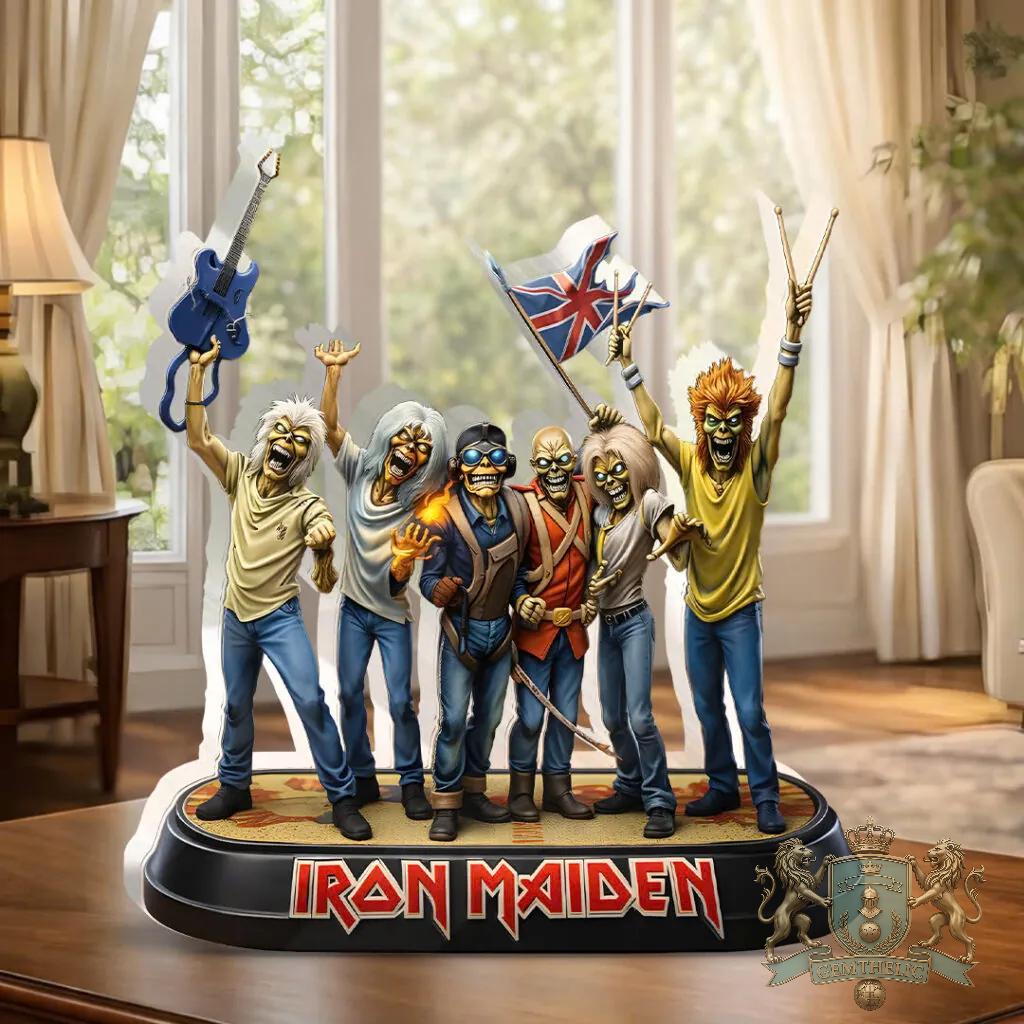 Iron Maiden Eddie the Head Band Members Figurine - Front View