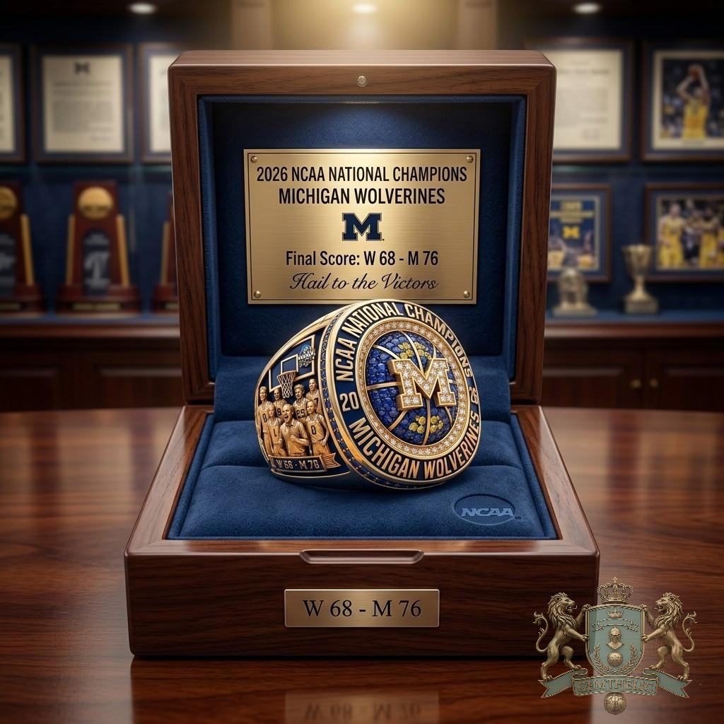 Michigan Wolverines 1989 NCAA National Championship Ring - Detail View