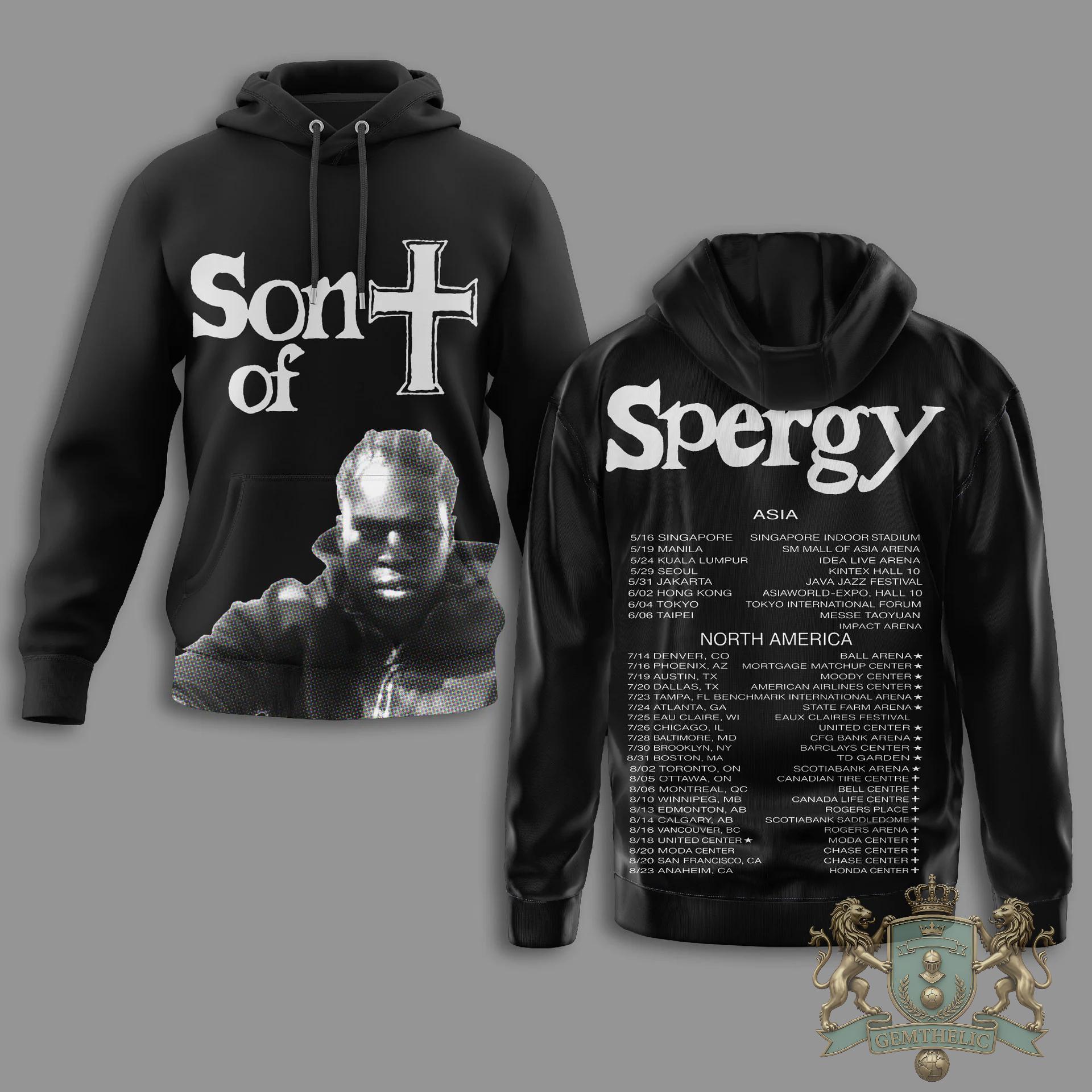 Spergy Son of Spergy Tour Dates Hoodie - Detail View