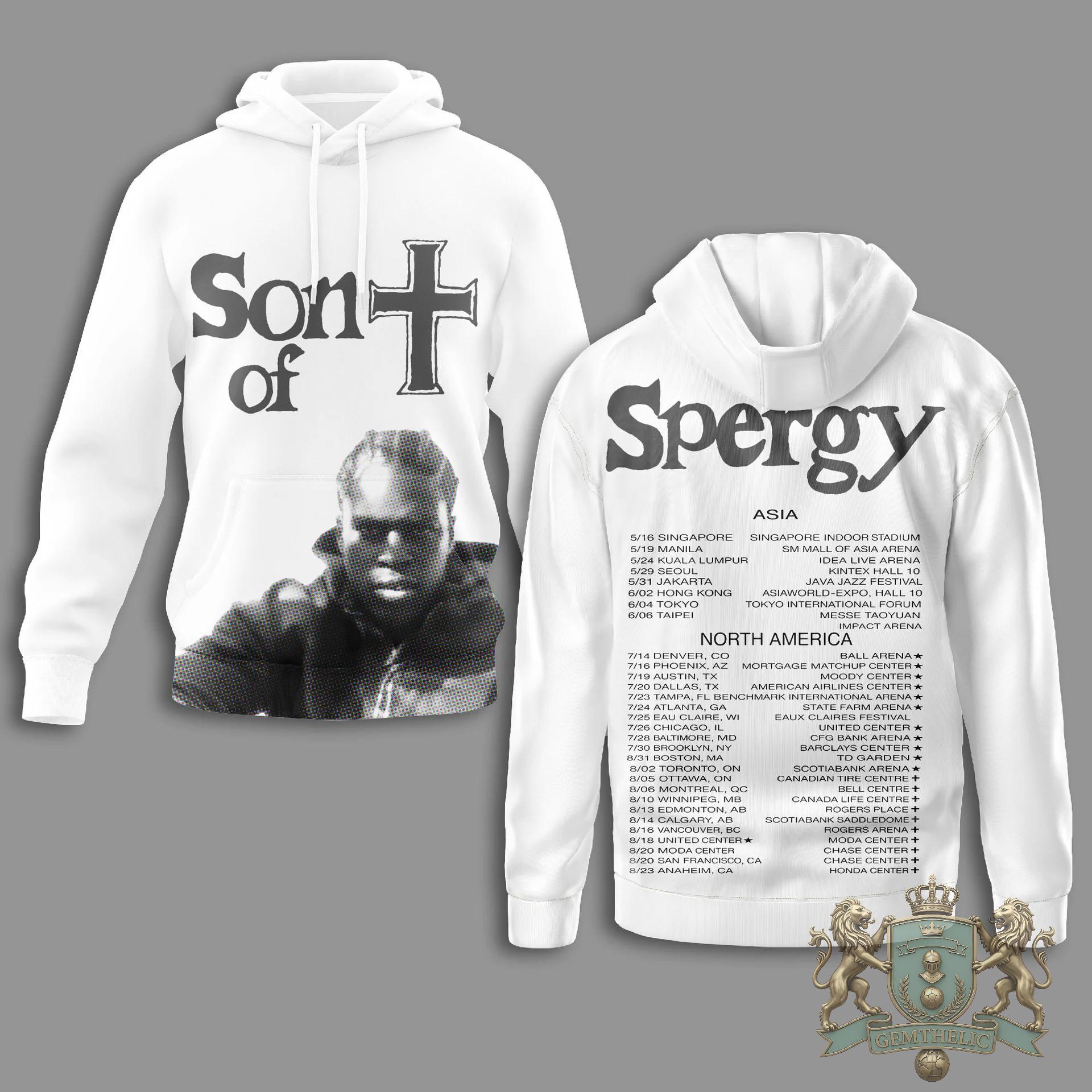 Spergy Son of Spergy Tour Dates Hoodie - Front View