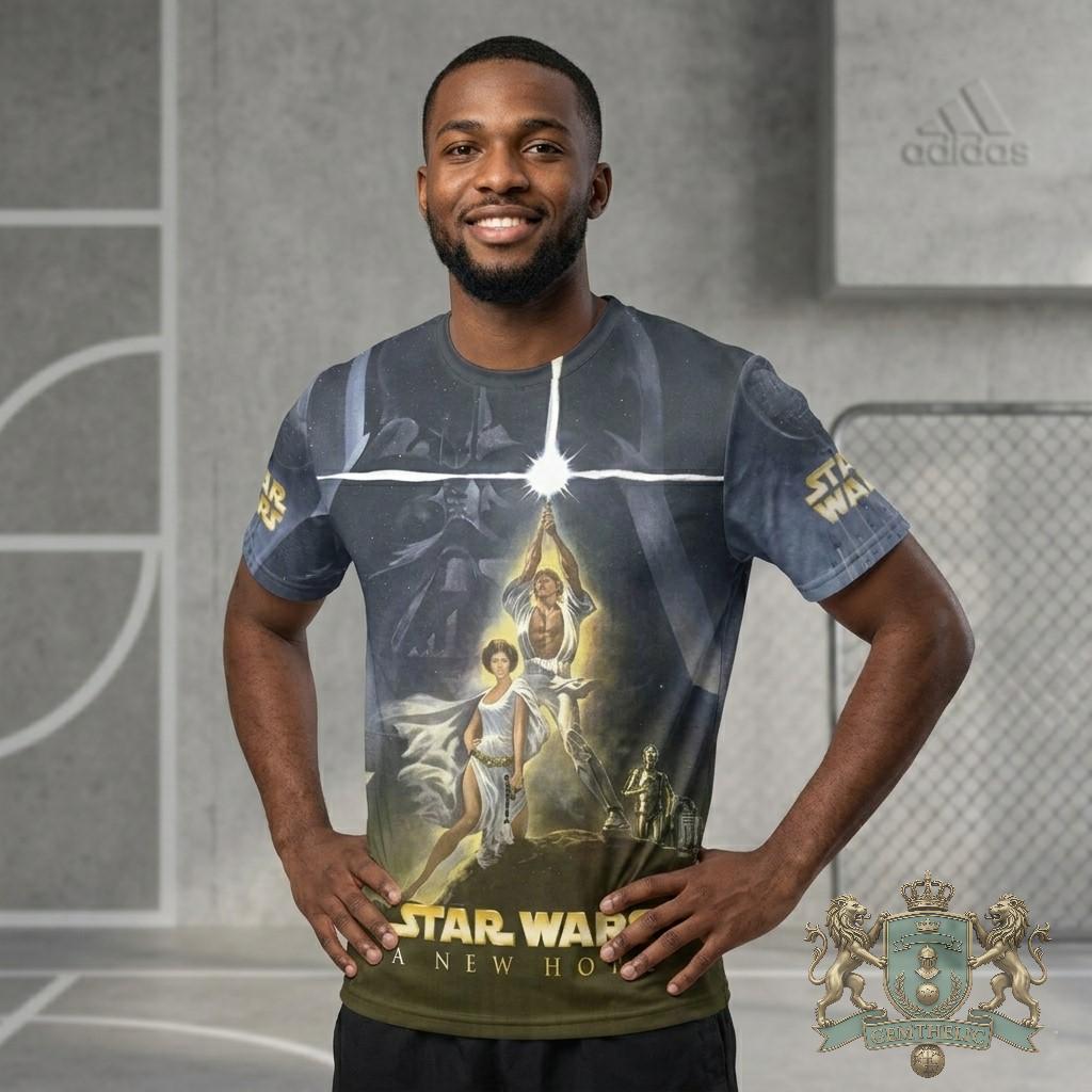 Star Wars 50th Anniversary 1977-2027 T-Shirt - Detail View