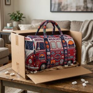 Arizona Wildcats Basketball Quilted Duffel Bag