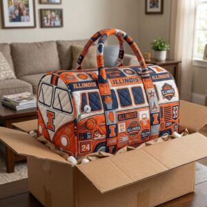 Illinois Fighting Illini Final Four Legacy Quilted Duffle Bag