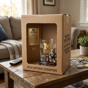 Michigan Wolverines 2026 NCAA National Champions Whiskey Glass