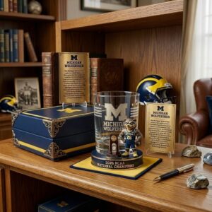 Michigan Wolverines 2026 NCAA National Champions Whiskey Glass