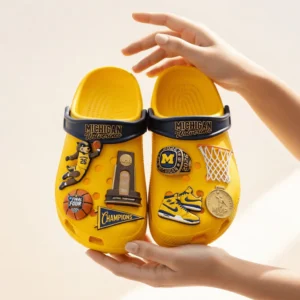 Michigan Wolverines Basketball NCAA Championship Crocs