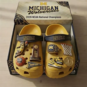 Michigan Wolverines Basketball NCAA Championship Crocs