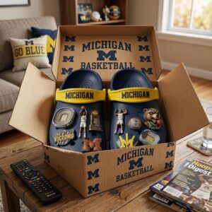 Michigan Wolverines Basketball NCAA Championship Crocs