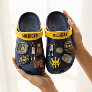 Michigan Wolverines Basketball NCAA Championship Crocs