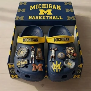 Michigan Wolverines Basketball NCAA Championship Crocs