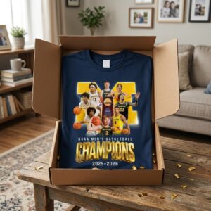 Michigan Wolverines NCAA Men's Basketball Champions 2025-2026 Roster T-Shirt