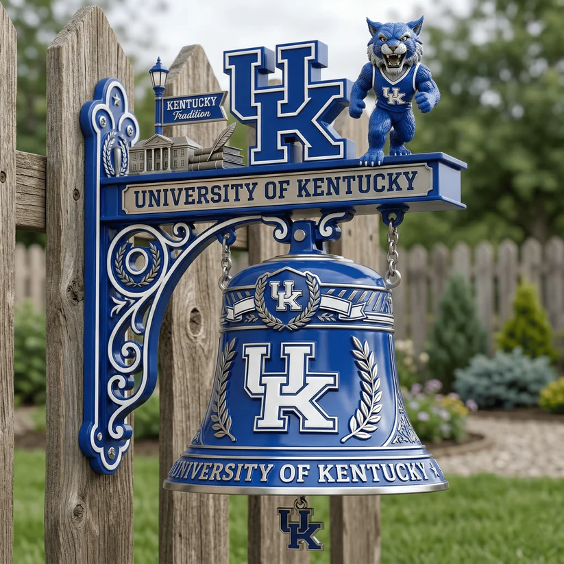 University of Kentucky Wildcats Kentucky Tradition Wall Decor Bell - Detail View