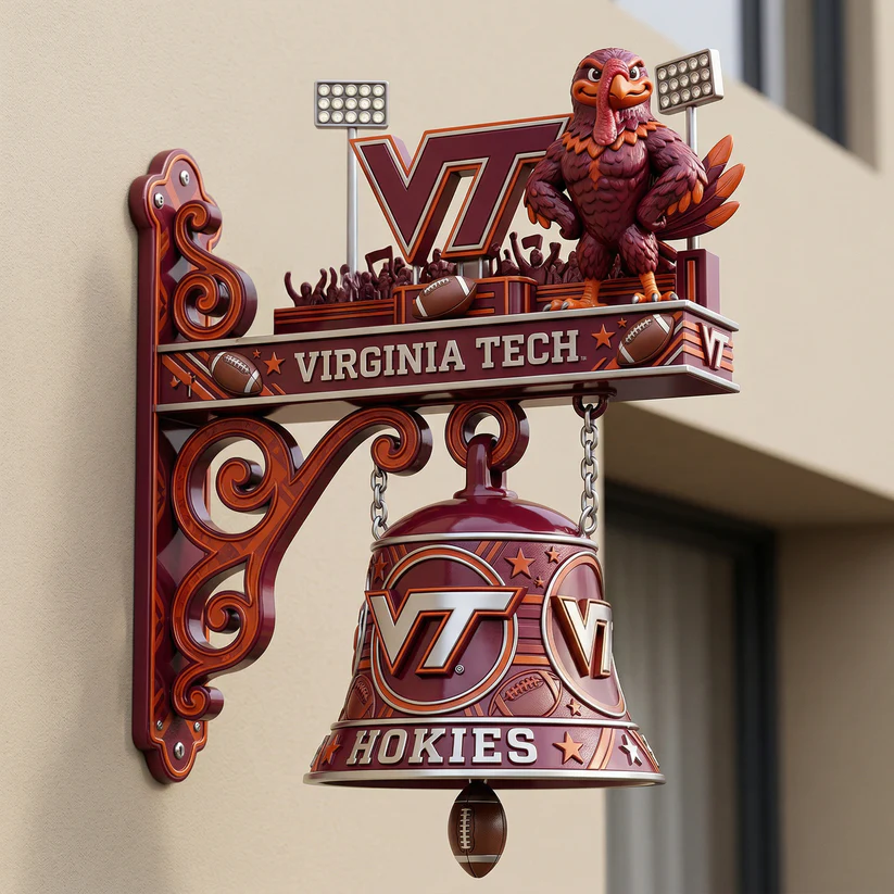 Virginia Tech Hokies Football Victory Bell Wall Decor - Front View