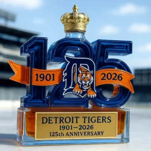 Detroit Tigers 125th Anniversary 1901-2026 Whiskey Decanter