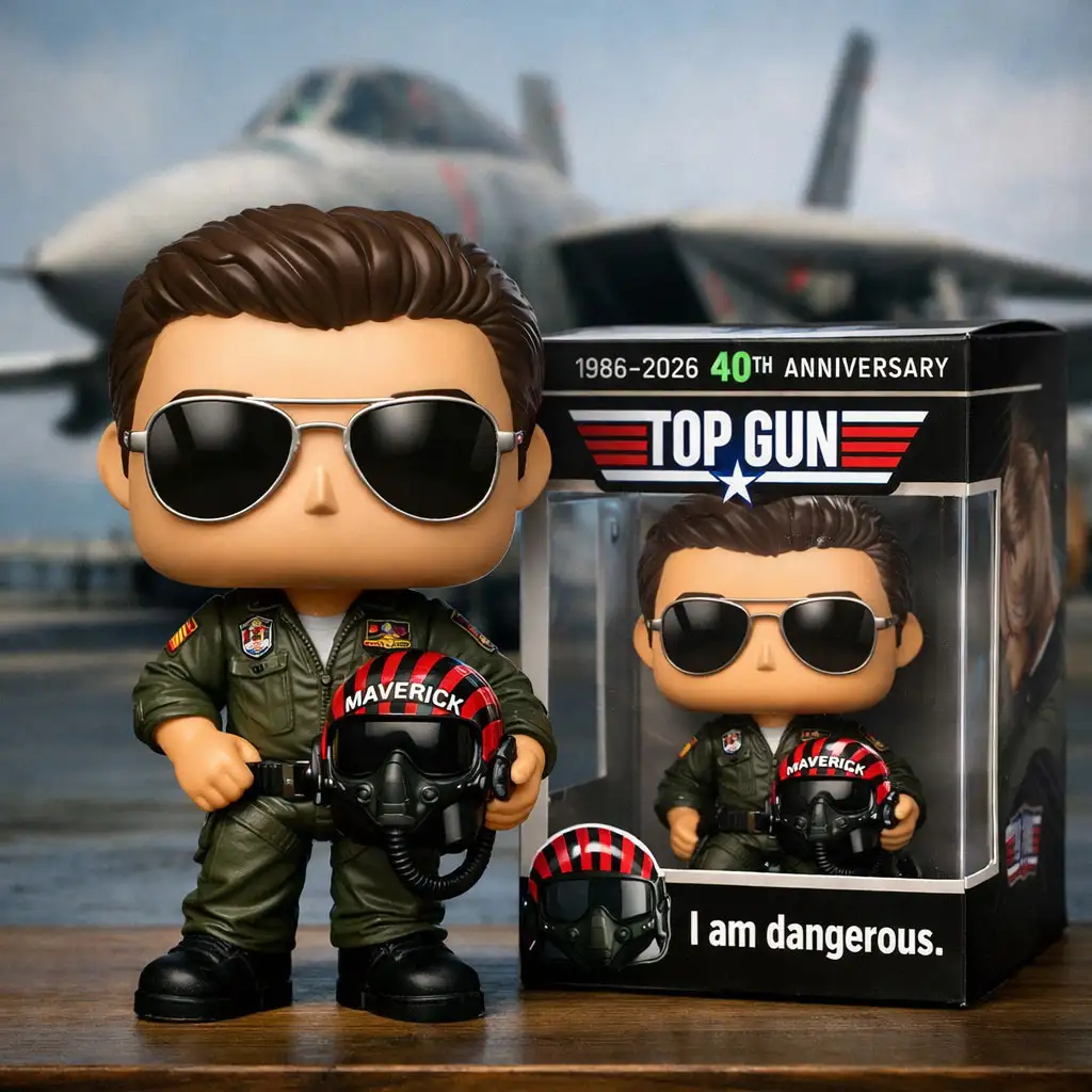 Top Gun 40th Anniversary Funko Pop Figure - Front View
