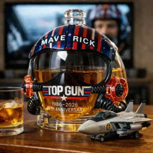 Top Gun Maverick 40th Anniversary Whiskey Decanter