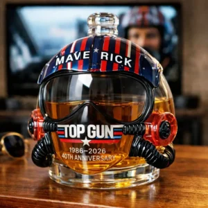 Top Gun Maverick 40th Anniversary Whiskey Decanter