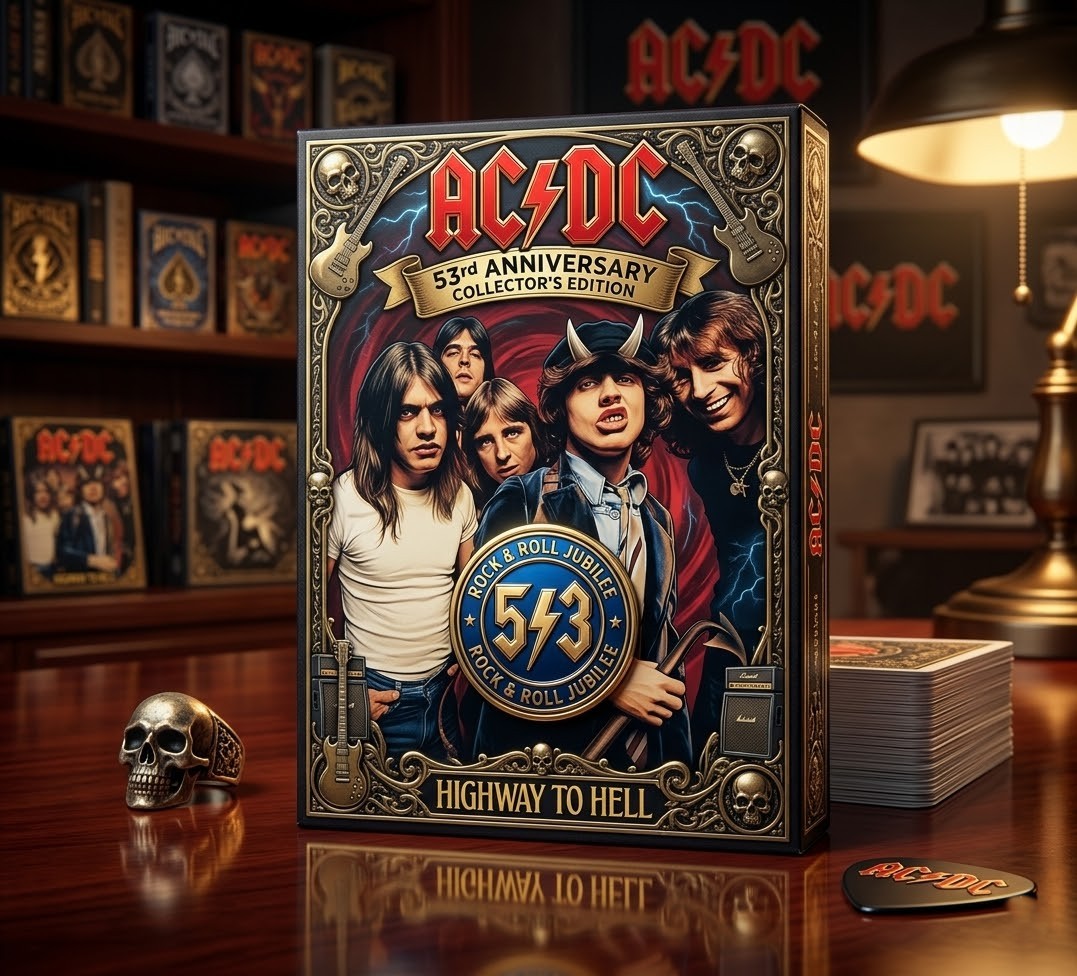 AC/DC 53rd Anniversary Highway To Hell Playing Card Box Set - Front View