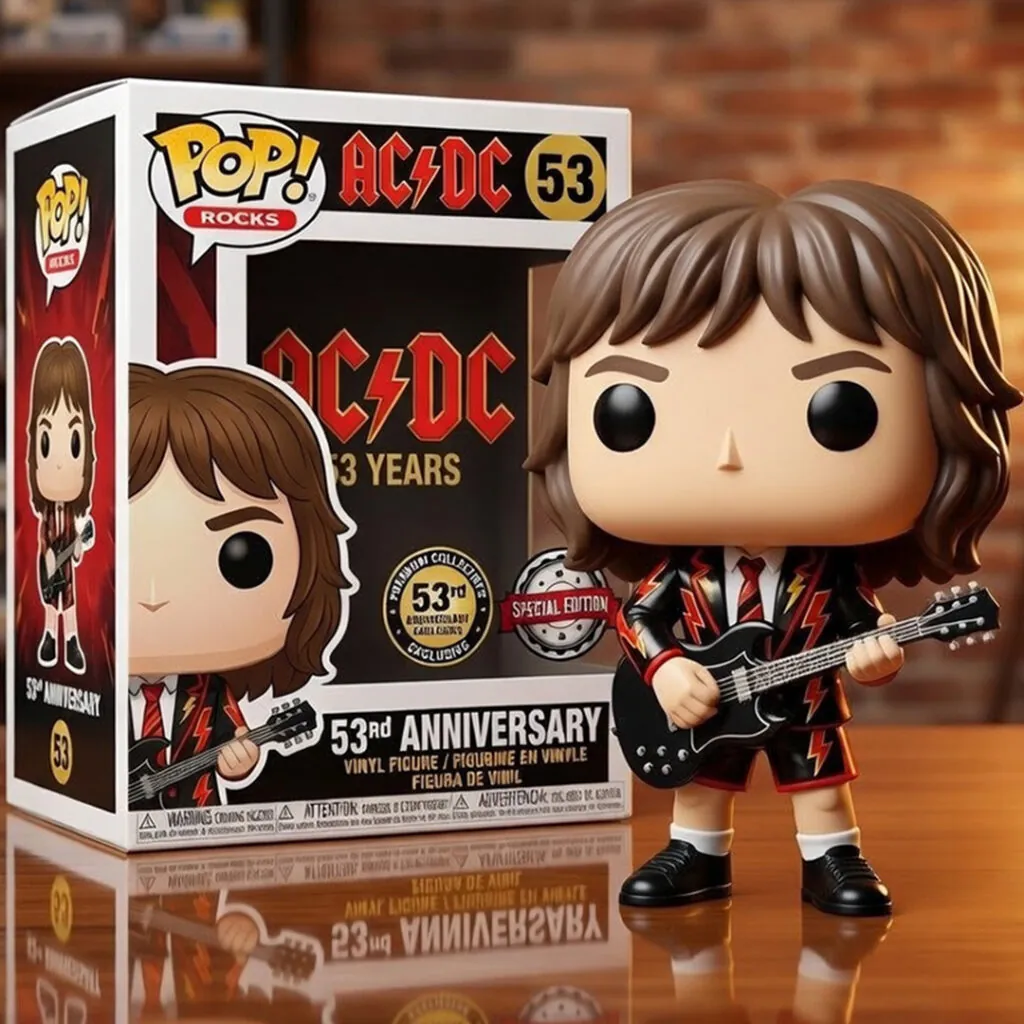 AC/DC 53rd Anniversary Pop Rocks Vinyl Figure - Front View