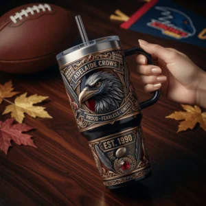 Adelaide Crows Est 1990 Proud Fearless United Yeti Tumbler