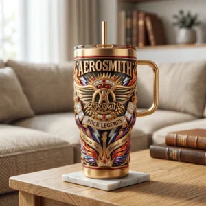 Aerosmith Rock Legends Born to Fly Tumbler with Handle