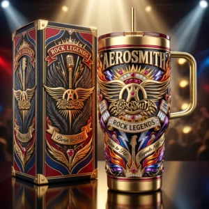 Aerosmith Rock Legends Born to Fly Tumbler with Handle