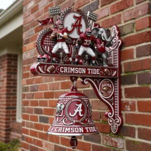 Alabama Crimson Tide Sculptured Wall Bell