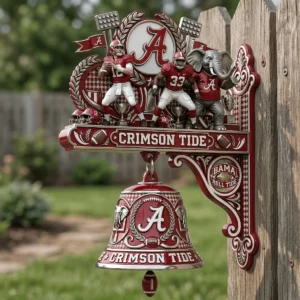 Alabama Crimson Tide Sculptured Wall Bell
