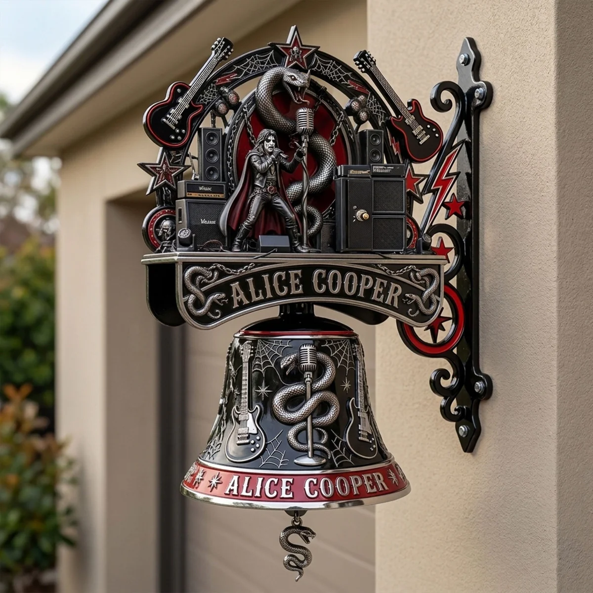 Alice Cooper Decorative Wall Bell - Front View