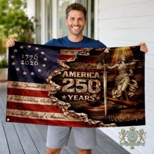 America 250 Years Anniversary 1776-2026 Flag
