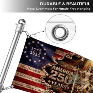America 250 Years Anniversary 1776-2026 Flag