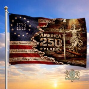 America 250 Years Anniversary 1776-2026 Flag