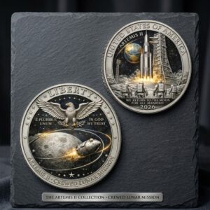 Artemis II Crewed Lunar Mission 2026 Commemorative Coin