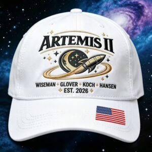 Artemis II Mission Wiseman Glover Koch Hansen Est 2026 Baseball Cap