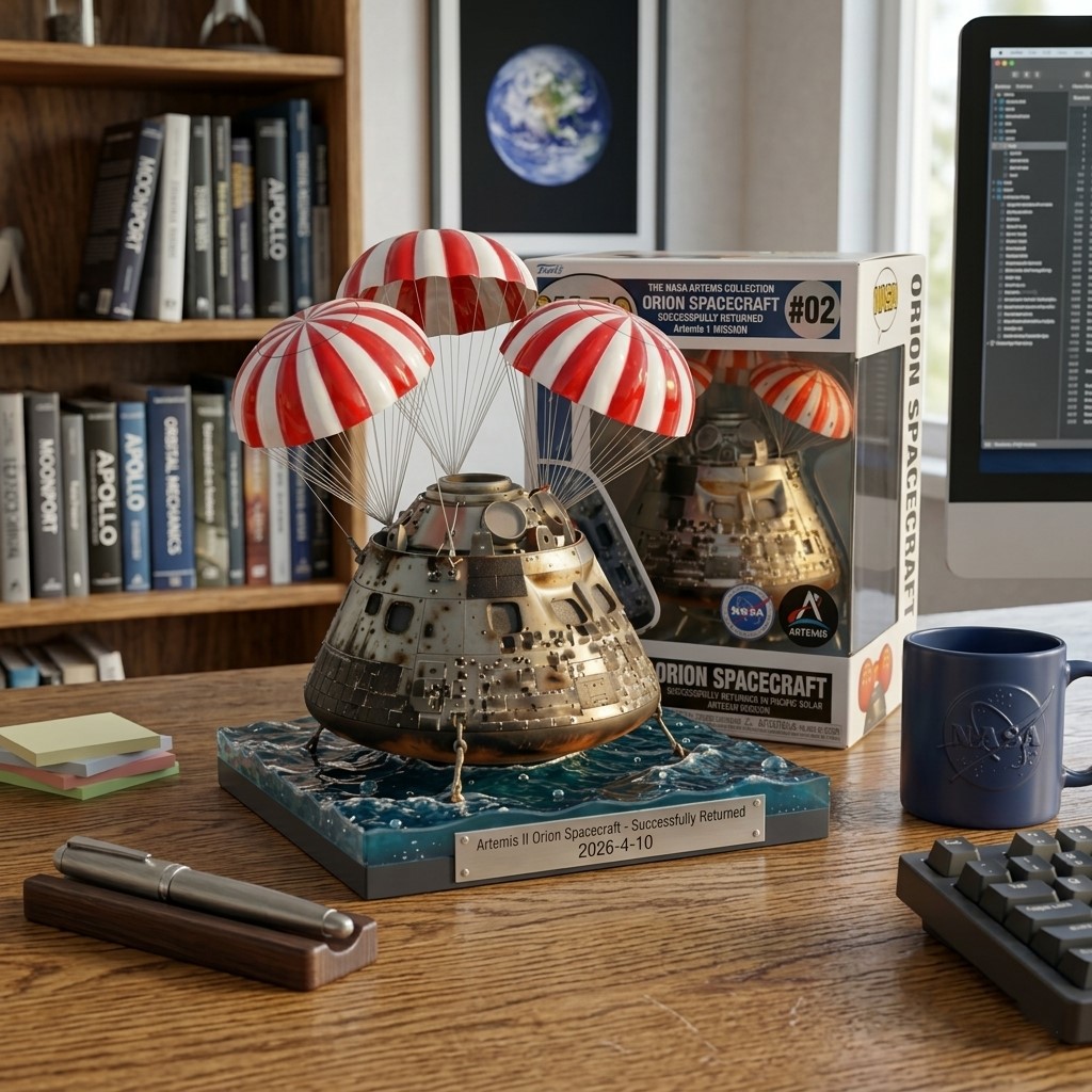 Artemis II Orion Spacecraft Successfully Returned 2026 Diorama Model - Detail View