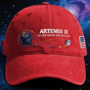 Artemis II To The Moon And Beyond Mission Flight Path Baseball Cap