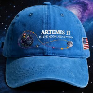 Artemis II To The Moon And Beyond Mission Flight Path Baseball Cap