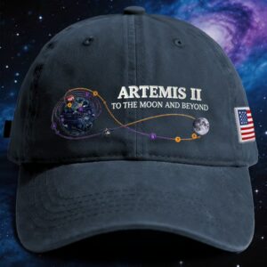 Artemis II To The Moon And Beyond Mission Flight Path Baseball Cap