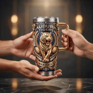 Auburn Tigers Championship Legacy Edition Tumbler With Handle