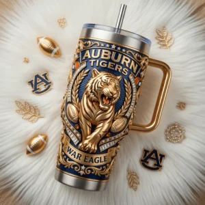 Auburn Tigers Championship Legacy Edition Tumbler With Handle