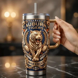 Auburn Tigers Championship Legacy Edition Tumbler With Handle